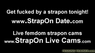 I will strapon fuck you until you cum hard